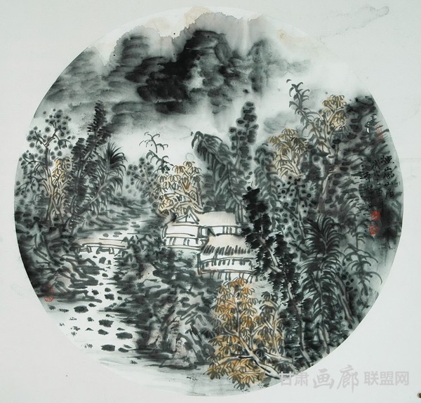 王本杰山水画作品