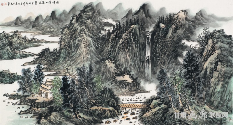 王本杰山水画作品