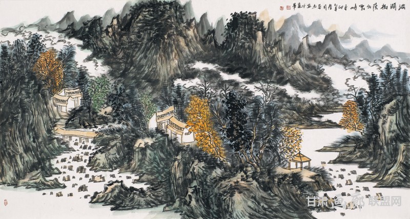 王本杰山水画作品