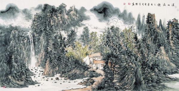 王本杰山水画作品