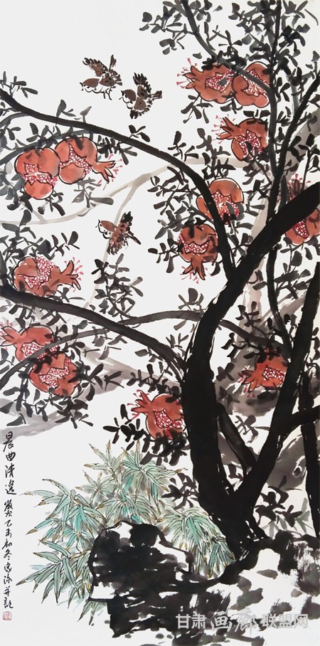《晨曲清逸》68x136cm 洪家泳