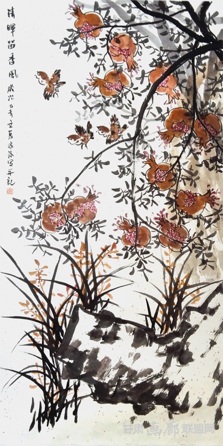 《清晖留香风》68x136cm 洪家泳