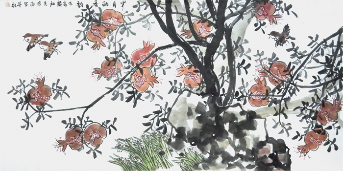 《岁月的香韵》68x136cm 洪家泳
