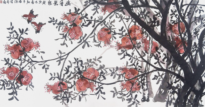 《幽香无限》68x136cm 洪家泳