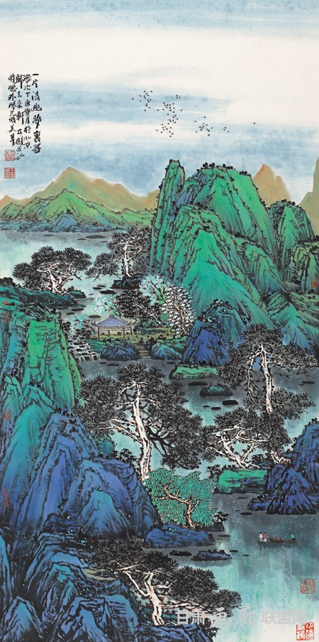 一片清幽梦里寻 68cm x 136cm 2017年 王立国