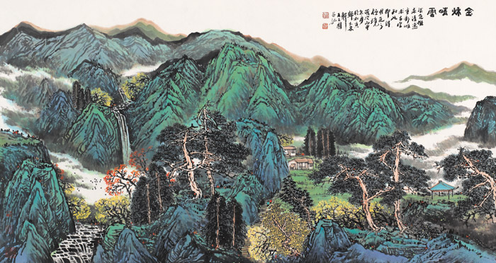金秋晴云 97cm x 178cm 2014年 王立国