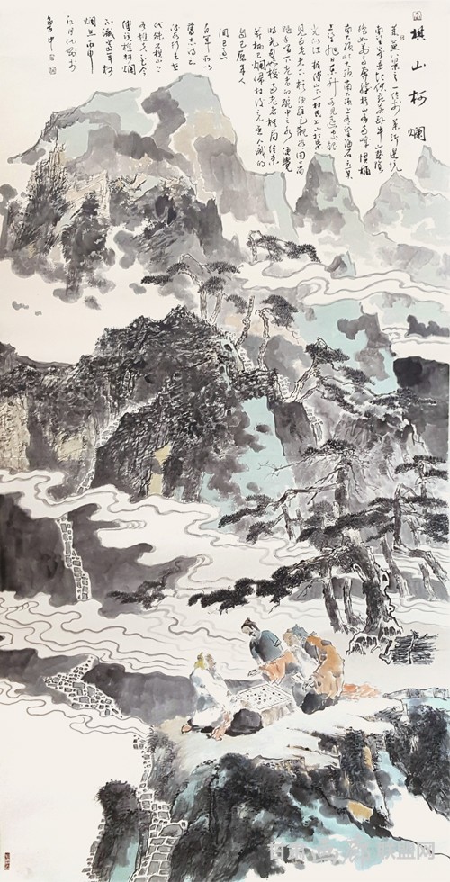 1、卢化刚作品《棋山柯烂》