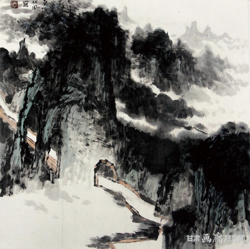10卢化刚作品《太行郭亮奇境》