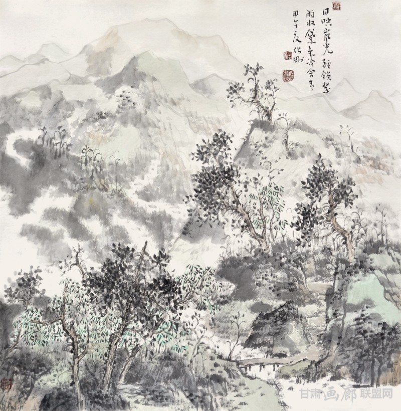 12卢化刚作品《日映岚光轻锁翠》