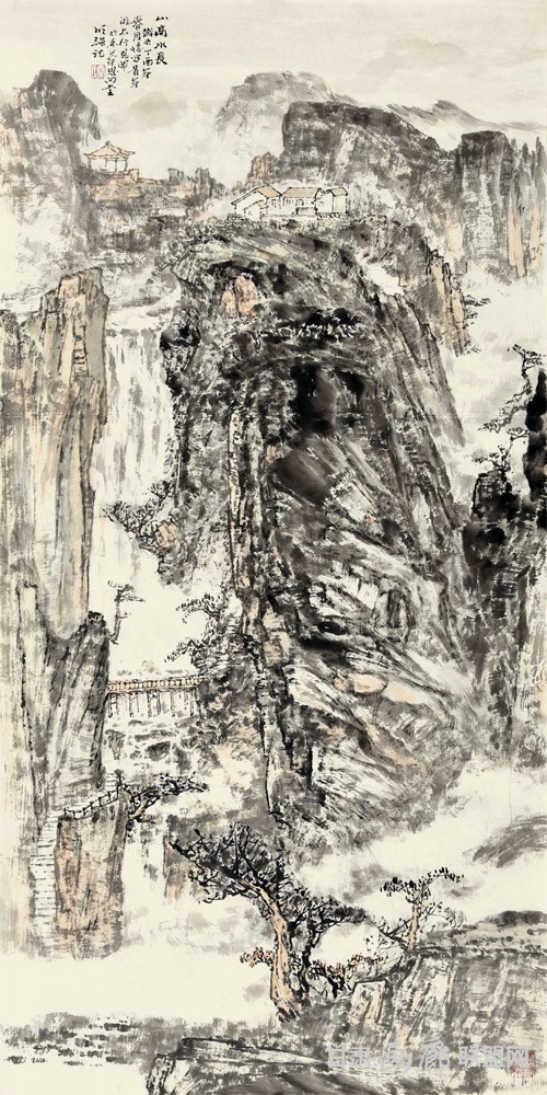 山高水长138X68CM 秦明强