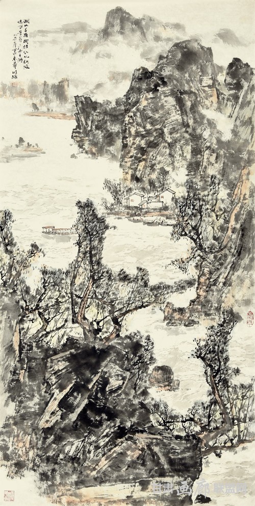 湘山千岭--138X68CM 秦明强