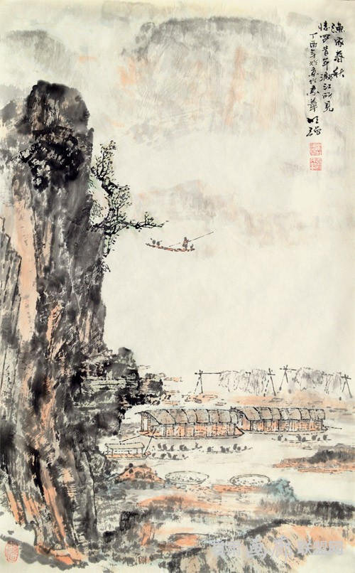 渔家春秋-68.5X43CM 秦明强