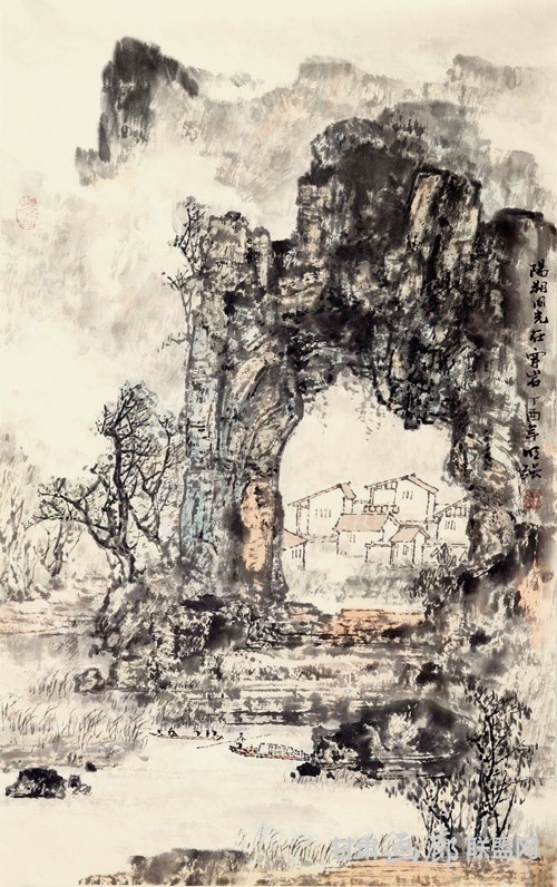阳朔风光.5X43CM 秦明强