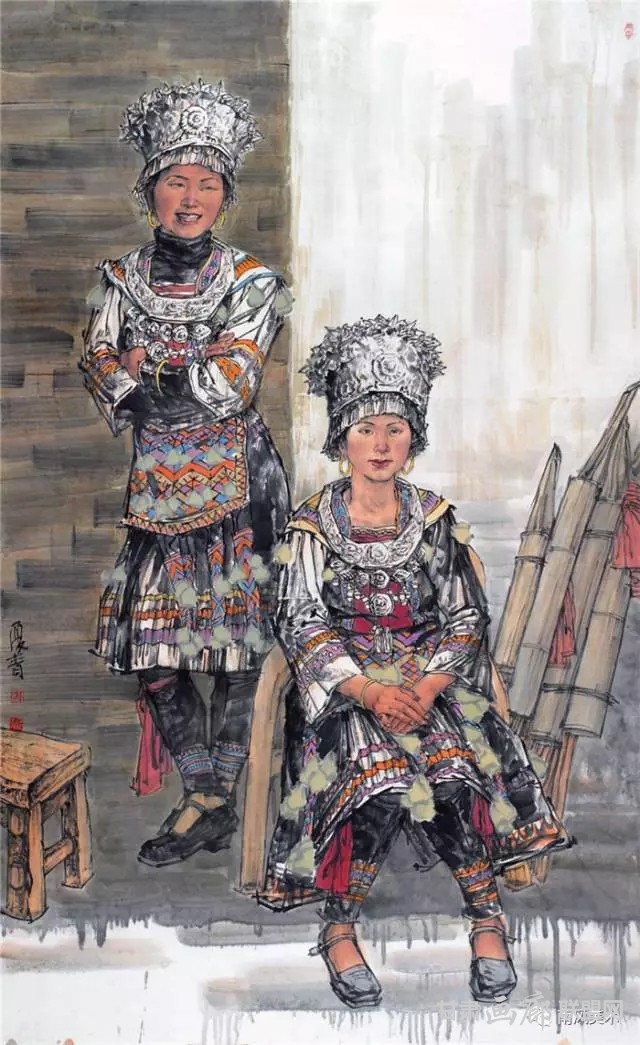 李夏青 桂北三月 200cm×122cm 2013 年.webp