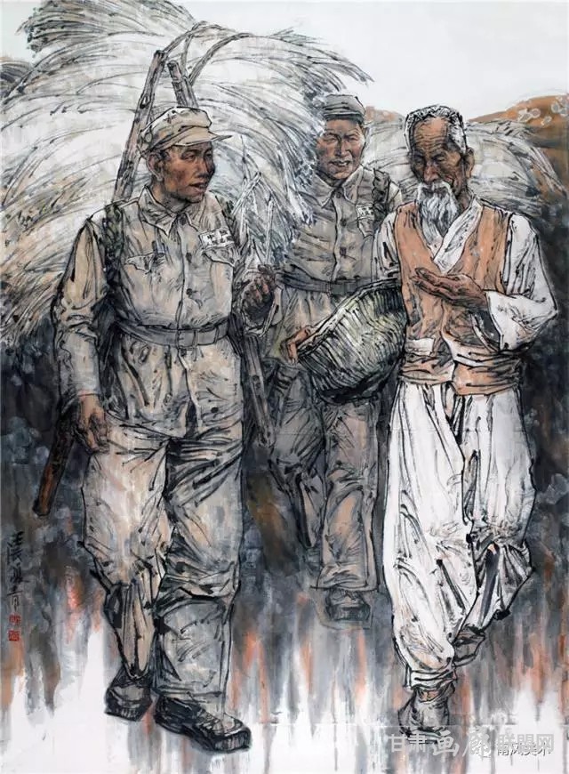 李夏青 金刚山夏收 140m×193cm 2012 年.webp