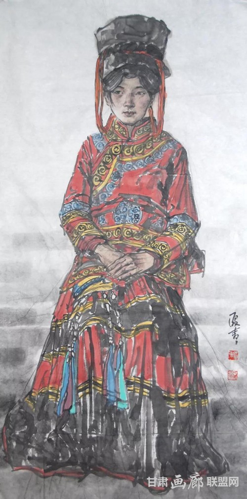 大凉山普格写生1 136x68cm 2018年