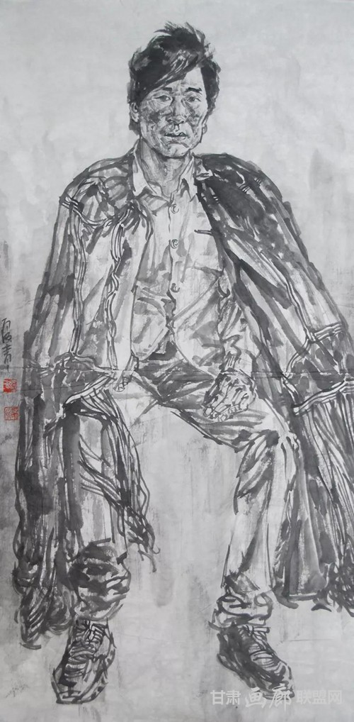 大凉山普格写生3 136x68cm 2018年