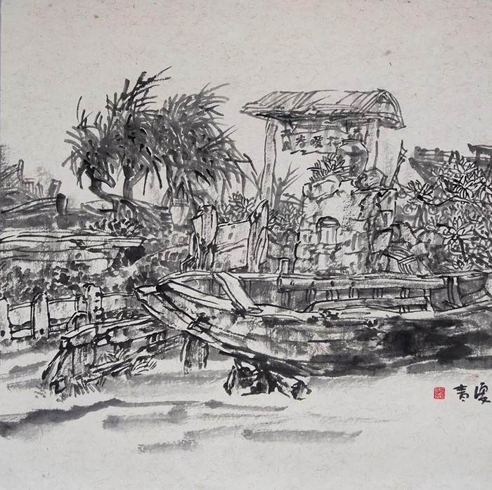 博鳌写生1 50<em></em>x50cm 2017年