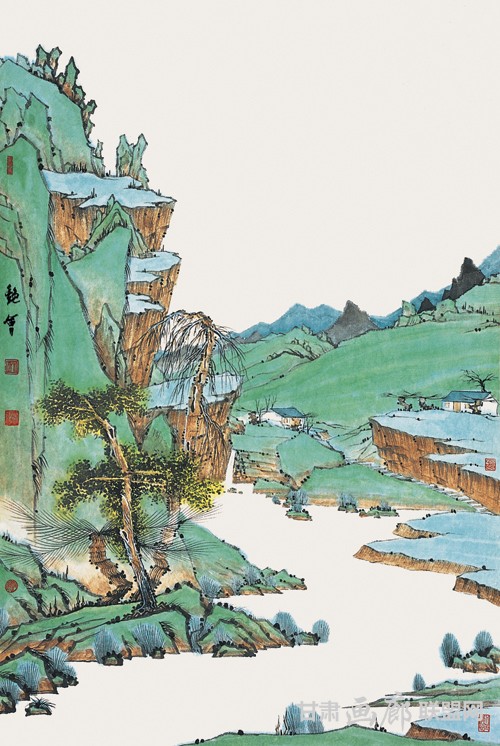 武陵源系列之《桃源别景》68cm×45cm 刘艳会